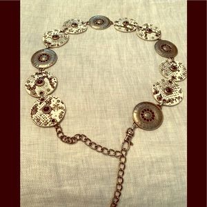 Snakeskin Chained Belt